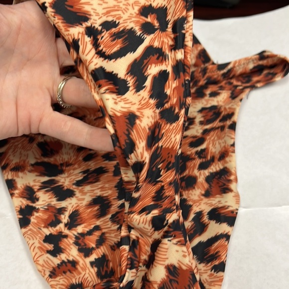 Women's High Rise Thong Cheeky Bikini Bottom Animal print - Picture 4 of 7